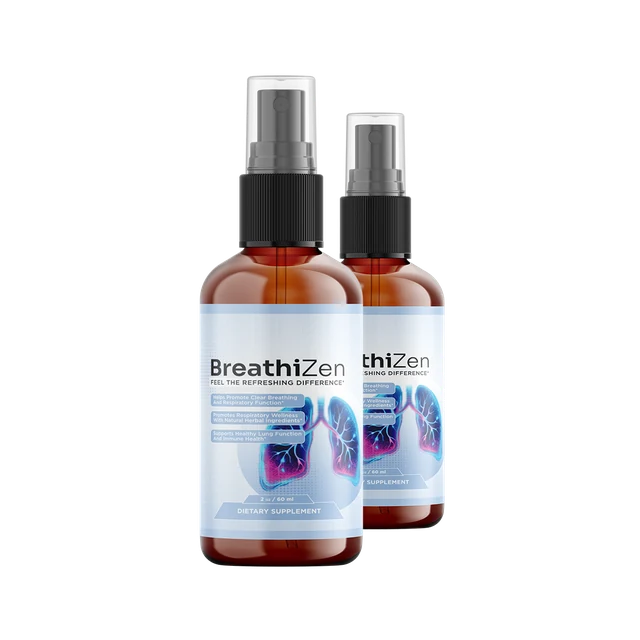 BreathiZen herbal respiratory spray bottles